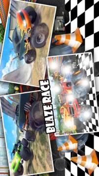 Blaze Monsters Race Car : City Adventure游戲截圖1