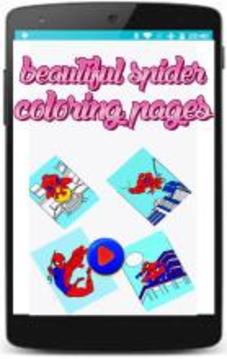 spider superheroes coloring pages game for kids游戲截圖1