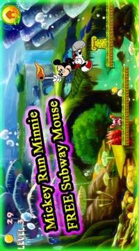 Mickey Run Minnie FREE Subway Mouse游戲截圖2