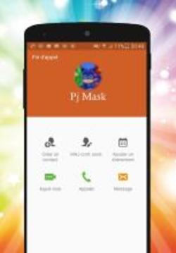 Fake Call Pj With Masks Prank游戲截圖2