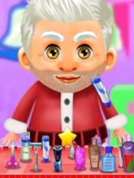 Santa Shave Beard Salon game : Holiday Makeover游戲截圖4