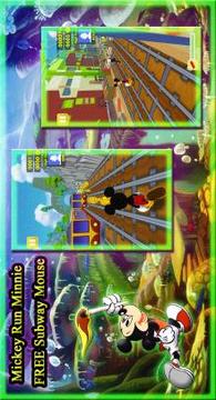 Mickey Run Minnie FREE Subway Mouse游戲截圖1