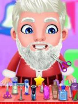 Santa Shave Beard Salon game : Holiday Makeover游戲截圖2