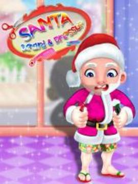 Santa Shave Beard Salon game : Holiday Makeover游戲截圖1
