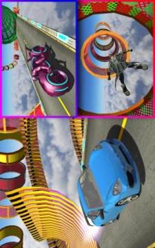 Extreme Insane Racing Tracks Stunts游戲截圖1