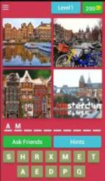 4 Pics 1 Word : The City Quiz游戲截圖1