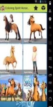 Spirit Horse Coloring book游戲截圖1