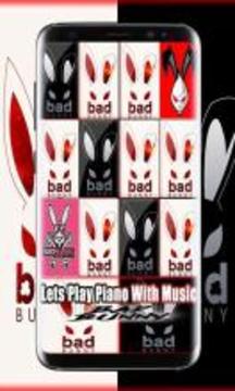 Bad Bunny Piano Tiles Game游戲截圖1