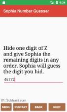 Sophia Number Guesser游戲截圖5