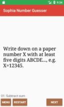 Sophia Number Guesser游戲截圖3