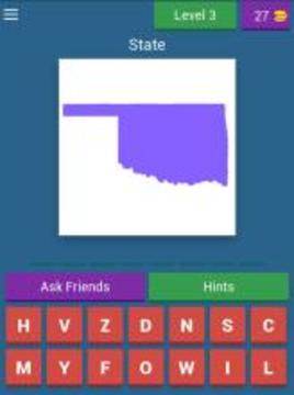 USA States Quiz游戲截圖4
