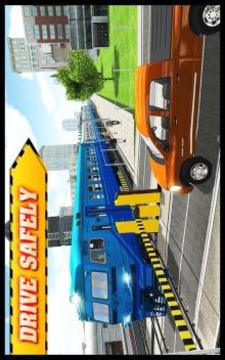 Offroad Train Simulator : Euro Tracks Transport 3D游戏截图1