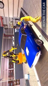 豪華汽車廠3D - 車間車庫游戲游戲截圖3