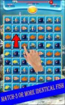 Fish Kingdom Match-3游戲截圖3
