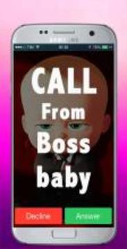 Тһе boss baby call Vid (( OMG HE ANSWERED ))游戏截图1