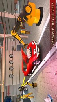 豪華汽車廠3D - 車間車庫游戲游戲截圖1