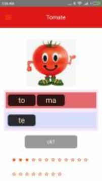 Tomate - Aprender a ler e escrever游戲截圖5