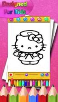How to color Kitty for fans游戲截圖2