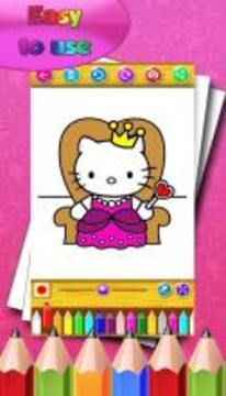How to color Kitty for fans游戲截圖4