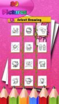 How to color Kitty for fans游戲截圖1