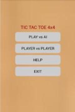 Strategic Tic Tac Toe 4x4游戲截圖1