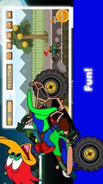 Woody Motor Woodpecker Dirt Bike Stun Chalange游戲截圖3