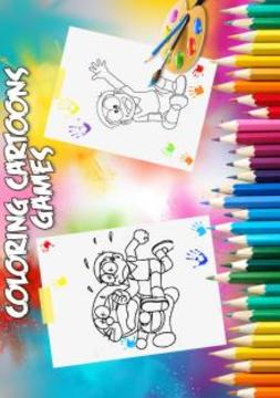 * Superhero Nobita Coloring Doraemon Pages游戲截圖2