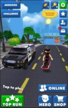 Subway Ninja Run:Surfer in the road游戲截圖2