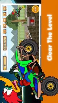 Woody Motor Woodpecker Dirt Bike Stun Chalange游戲截圖2