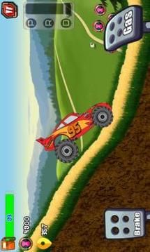 McQueen Monster Cars 1 Hill Racing游戲截圖3