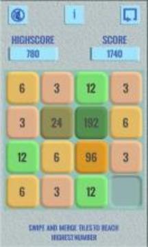 3072 - A Puzzle Game On Numbers游戲截圖1