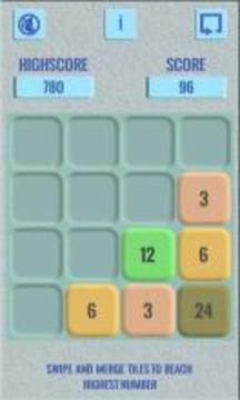 3072 - A Puzzle Game On Numbers游戲截圖2