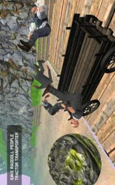 Save Ragdoll People Tractor Transporter游戲截圖2