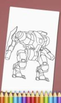 Robots Coloring Book for Boys游戲截圖3