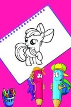 Coloring Unicorn Sandbox Color by Page Book游戲截圖2