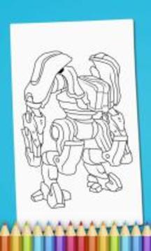 Robots Coloring Book for Boys游戲截圖5
