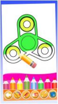 Coloring Book Pages: Fidget Spinner Coloring Games游戲截圖1