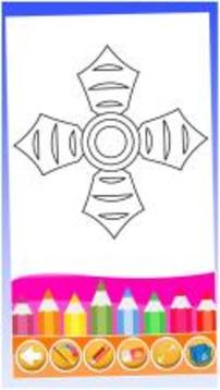 Coloring Book Pages: Fidget Spinner Coloring Games游戲截圖2