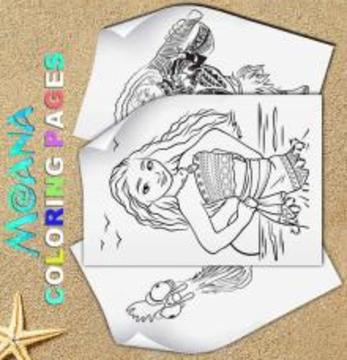 moanaa coloring for princess maona游戲截圖4