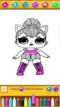 Surprise Coloring LOL DOLLS Book游戲截圖5