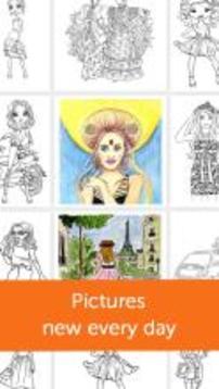 Fashion Girl Coloring Book游戲截圖2