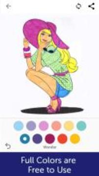 Fashion Girl Coloring Book游戲截圖4