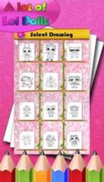 How to color Lol Surprise Dolls游戲截圖5