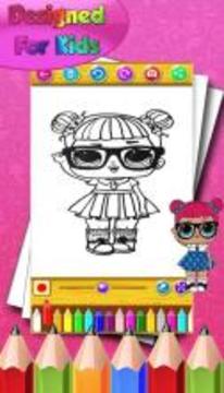 How to color Lol Surprise Dolls游戲截圖4