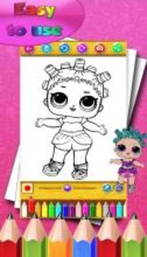 How to color Lol Surprise Dolls游戲截圖3