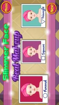 Slimmer Face Real Makeup游戲截圖2
