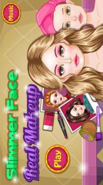Slimmer Face Real Makeup游戲截圖1