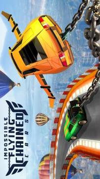 Impossible Flying Chained Car Games游戲截圖5