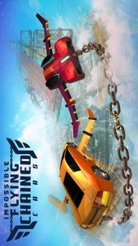 Impossible Flying Chained Car Games游戲截圖3