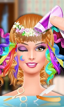 Fashion Girls Hair Salon Game游戲截圖1